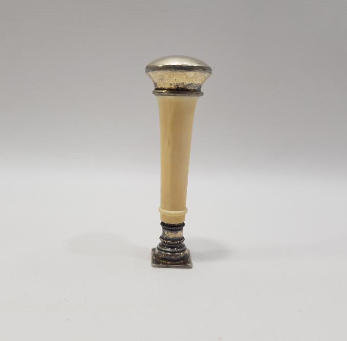 FİLDİŞİ SAPLI GÜMÜŞ MÜHÜR