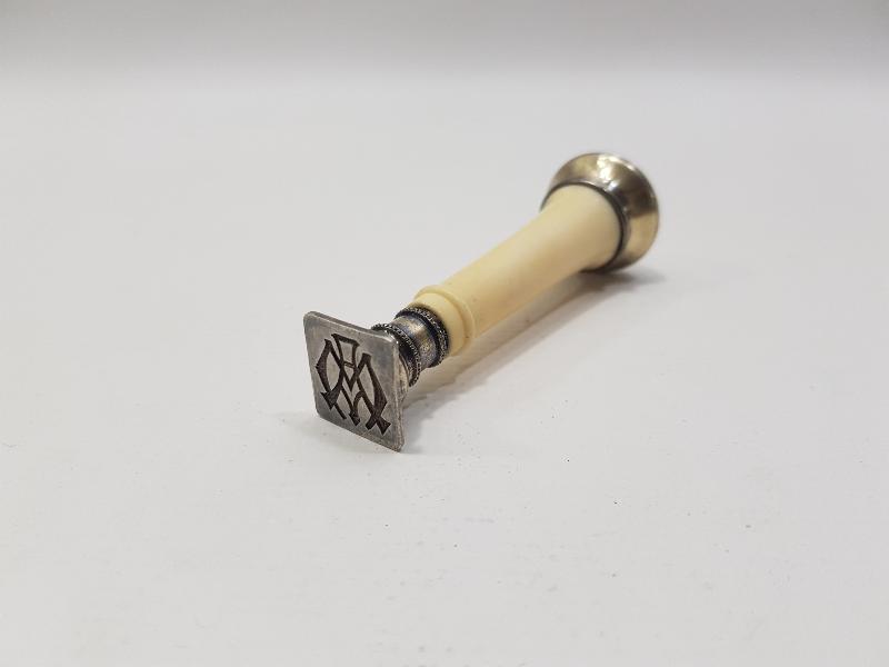 FİLDİŞİ SAPLI GÜMÜŞ MÜHÜR