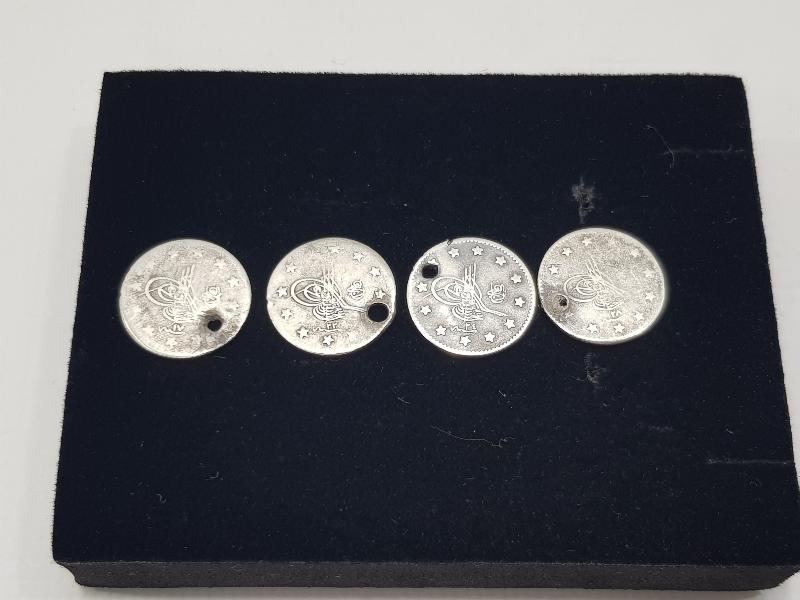 SULTAN ABDÜLHAMİD HAN DÖNEMİ 4 ADET GÜMÜŞ 1 KURUŞ