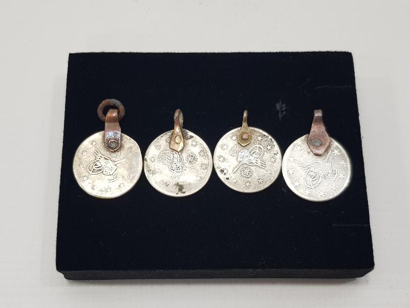 SULTAN ABDÜLHAMİD HAN DÖNEMİ 4 ADET GÜMÜŞ 2 KURUŞ