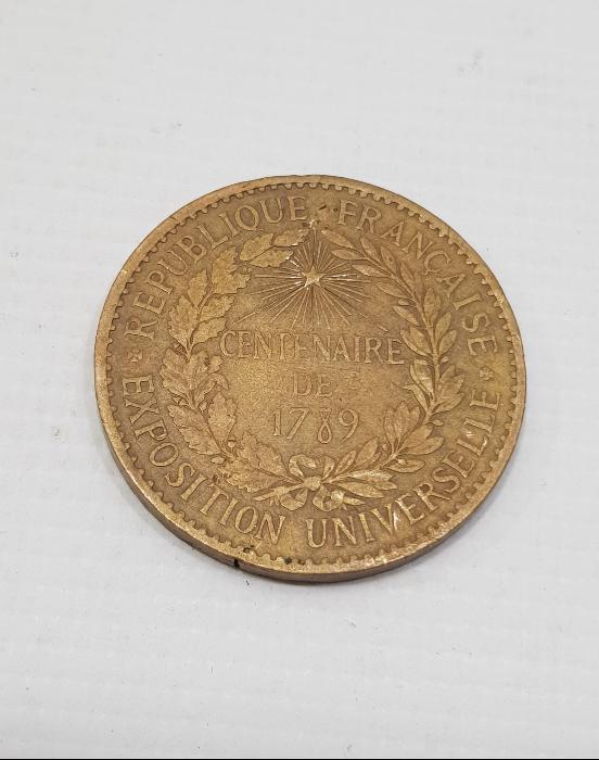 1789 TARİHLİ FRANSA FUAR MADALYASI 
