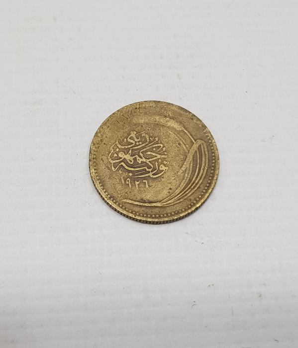 CUMHURİYET İLK DÖNEM OSMANLICA YAZILI  T.C. 5 KURUŞ 