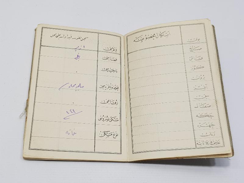 TÜRKİYE CUMHURİYETİ'NİN İLK HÜVİYET CÜZDANI - OSMANLICA