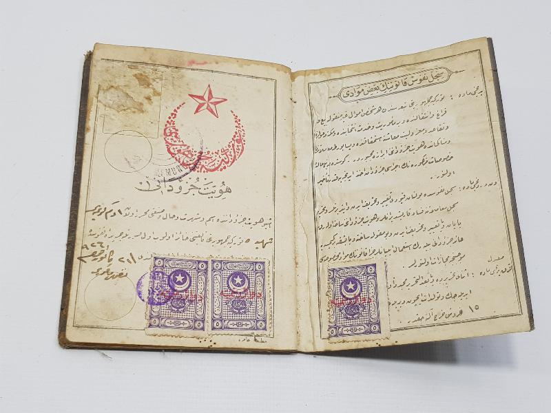 TÜRKİYE CUMHURİYETİ'NİN İLK NÜFUS KAĞIDI - OSMANLICA