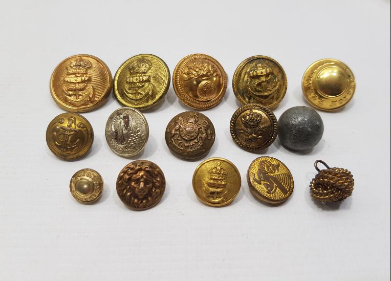 1. DÜNYA SAVAŞI DÖNEMİ 15 ADET ASKERİ DÜĞME