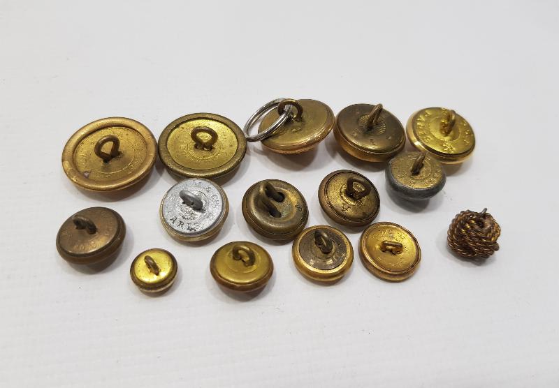 1. DÜNYA SAVAŞI DÖNEMİ 15 ADET ASKERİ DÜĞME