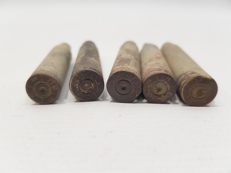 1. DÜNYA SAVAŞI DÖNEMİ 5 ADET BOŞ MERMİ KOVANI