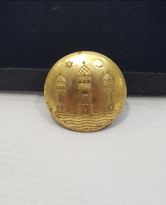 1. DÜNYA SAVAŞI DÖNEMİ AY YILDIZLI ÇOK NADİR SUBAY DÜĞMESİ