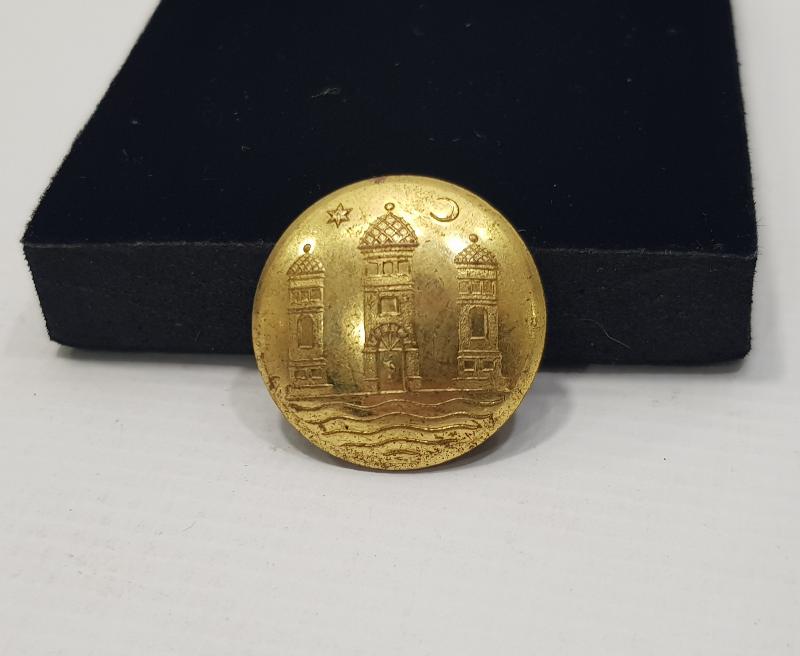 1. DÜNYA SAVAŞI DÖNEMİ AY YILDIZLI ÇOK NADİR SUBAY DÜĞMESİ