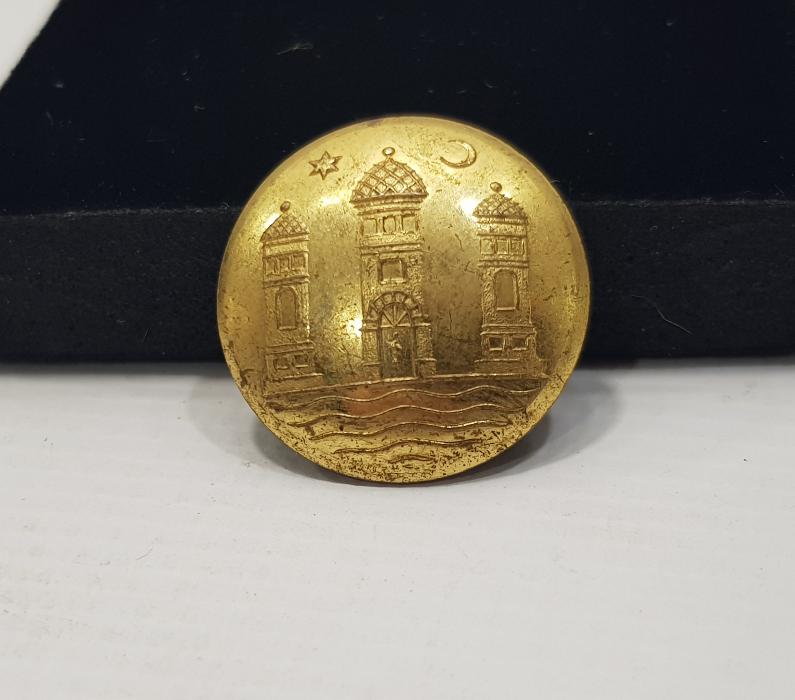 1. DÜNYA SAVAŞI DÖNEMİ AY YILDIZLI ÇOK NADİR SUBAY DÜĞMESİ