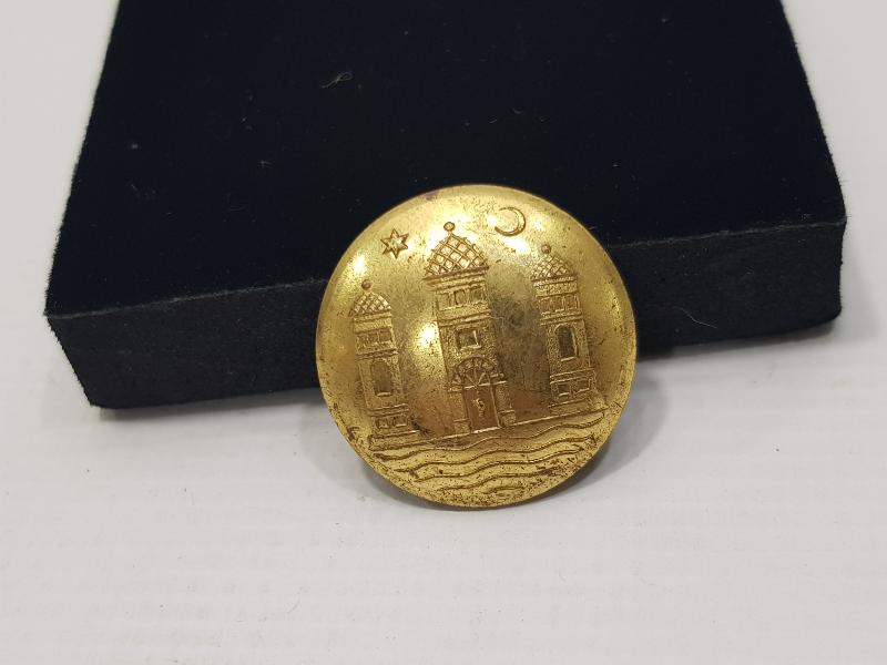 1. DÜNYA SAVAŞI DÖNEMİ AY YILDIZLI ÇOK NADİR SUBAY DÜĞMESİ