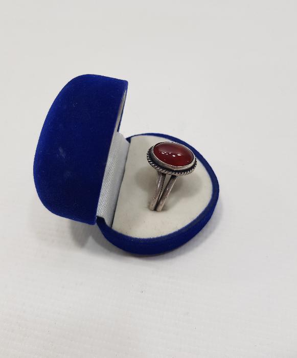 AKİK TAŞLI GÜMÜŞ YÜZÜK 