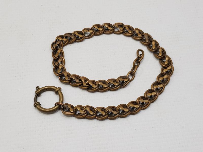 ALTIN KAPLAMA ANTİKA CEP SAATİ KÖSTEĞİ