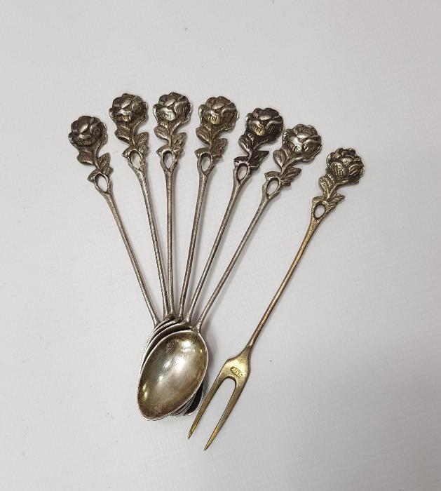 ANTİKA GÜMÜŞ ÇAY KAŞIĞI SETİ