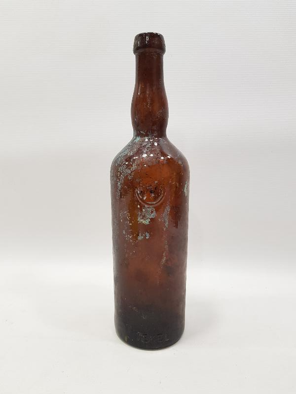 HİLAL KABARTMALI ESKİ TEKEL İÇKİ ŞİŞESİ