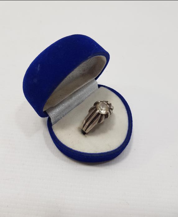 NECEF TAŞLI ANTİKA GÜMÜŞ YÜZÜK