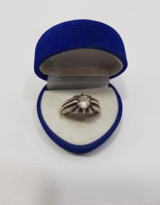 NECEF TAŞLI ANTİKA GÜMÜŞ YÜZÜK