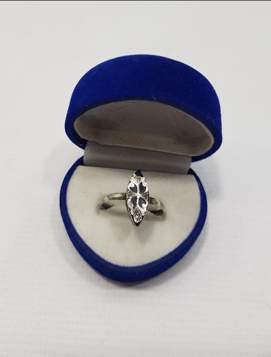 OLTU TAŞLI ANTİKA GÜMÜŞ YÜZÜK