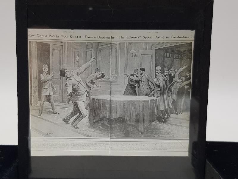 OSMANLI DÖNEMİ ENVER PAŞA VE NAZIM PAŞA KONULU CAM NEGATİF