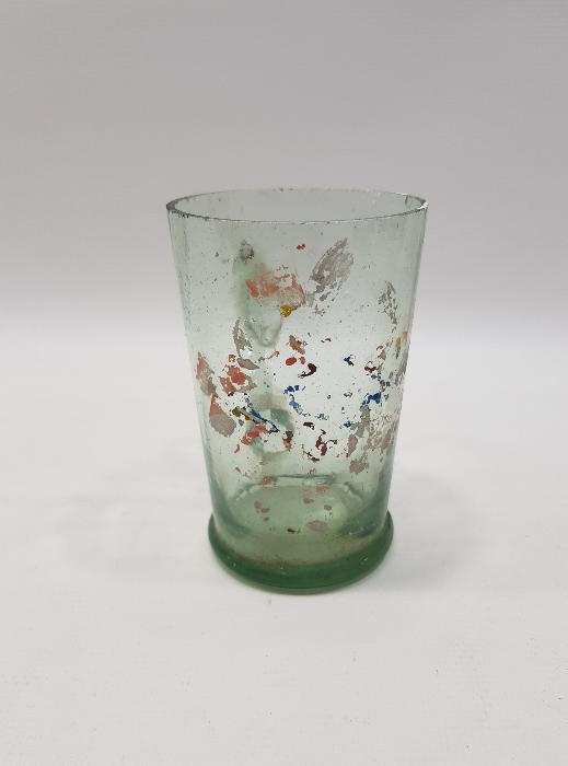 OSMANLI DÖNEMİ KESME CAM ŞERBET BARDAĞI