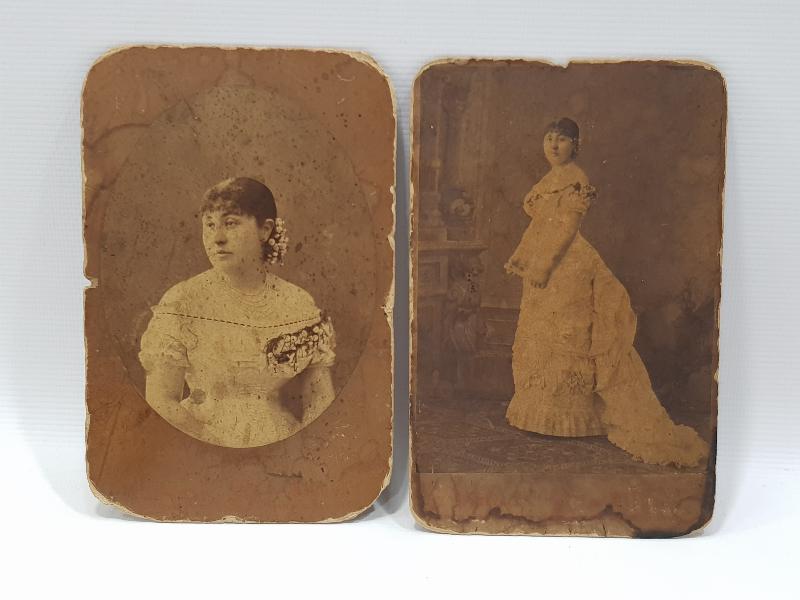 OSMANLI DÖNEMİ NADİR FOTOĞRAFHANE PASCAL SEBAH İKİ ADET KABİN FOTO