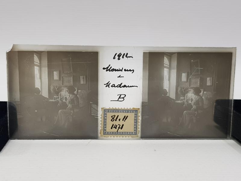 OSMANLI DÖNEMİ STEREOSKOP FOTOĞRAF CAM NEGATİFİ