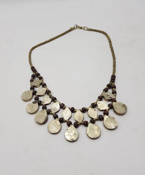 TÜRKMEN İŞİ DOĞAL TAŞLI ANTİKA GERDANLIK