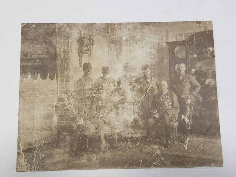 1. DÜNYA SAVAŞI DÖNEMİ MUSTAFA KEMAL ATATÜRK ALMAN SUBAYLARLA ORJİNAL FOTOĞRAF