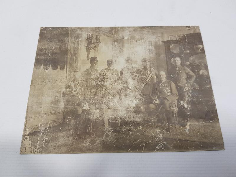 1. DÜNYA SAVAŞI DÖNEMİ MUSTAFA KEMAL ATATÜRK ALMAN SUBAYLARLA ORJİNAL FOTOĞRAF