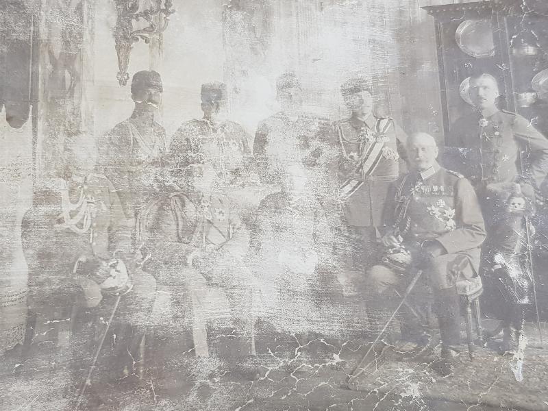 1. DÜNYA SAVAŞI DÖNEMİ MUSTAFA KEMAL ATATÜRK ALMAN SUBAYLARLA ORJİNAL FOTOĞRAF