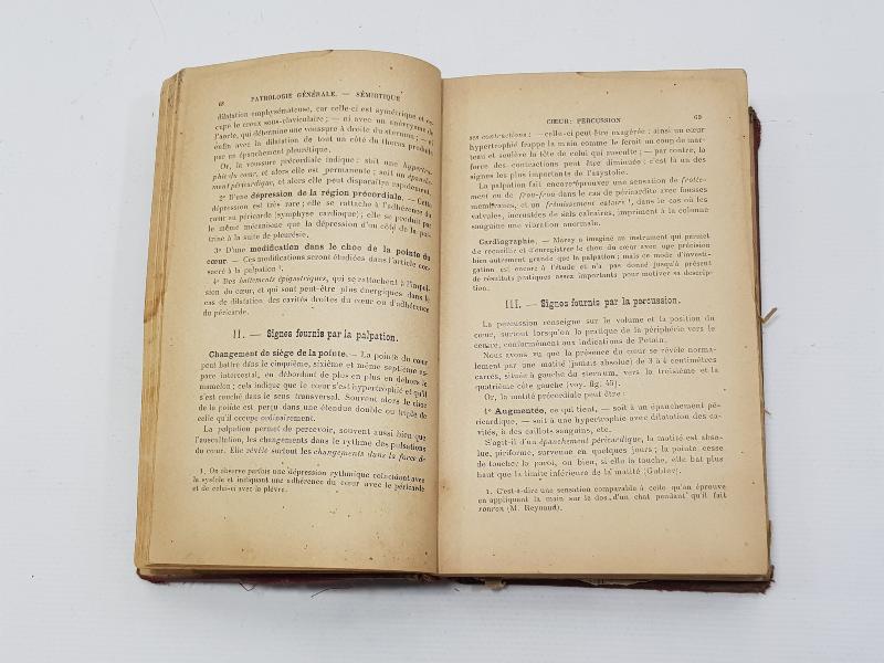 1904 BASKI FRANSIZCA TIP KİTABI: GENEL PATOLOJİ