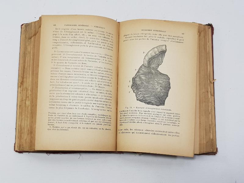 1904 BASKI FRANSIZCA TIP KİTABI: GENEL PATOLOJİ