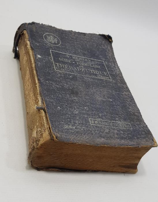 1921 TARİHLİ FRANSIZCA TIP KİTABI: THERAPEUTIQUE