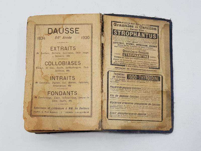 1921 TARİHLİ FRANSIZCA TIP KİTABI: THERAPEUTIQUE