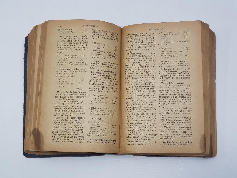 1921 TARİHLİ FRANSIZCA TIP KİTABI: THERAPEUTIQUE