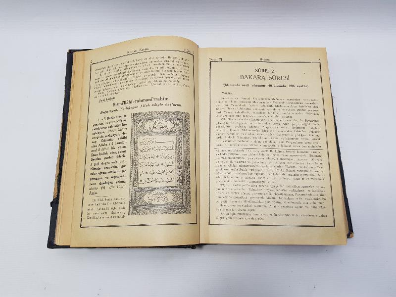 1934 BASKI ÇOK NADİR TANRI BUYRUĞU - KUR'AN-I KERİM - ÇOK NADİR 