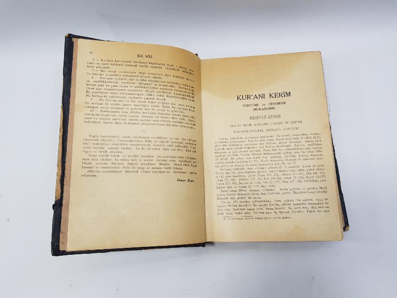 1934 BASKI ÇOK NADİR TANRI BUYRUĞU - KUR'AN-I KERİM - ÇOK NADİR 