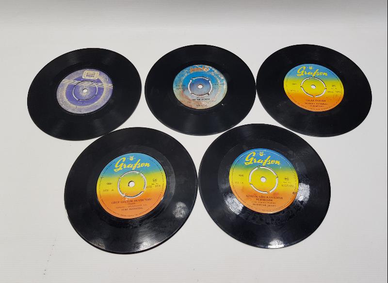 5 ADET 45 DEVİR PLAK