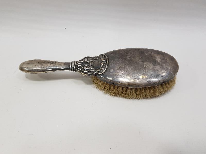 ANTİKA GÜMÜŞ KAPLAMA ELBİSE FIRÇASI