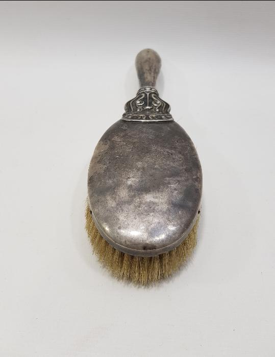 ANTİKA GÜMÜŞ KAPLAMA ELBİSE FIRÇASI