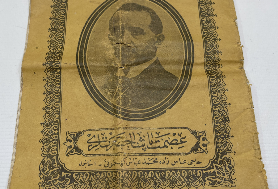 İSMET PAŞA GÖRSELLİ OSMANLICA YAZILI DEFTER