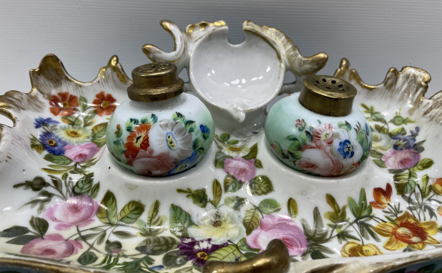 OSMANLI DÖNEMİ ÇOK NADİR TAMAMI EL BOYAMA BÜYÜK BOY HOKKA