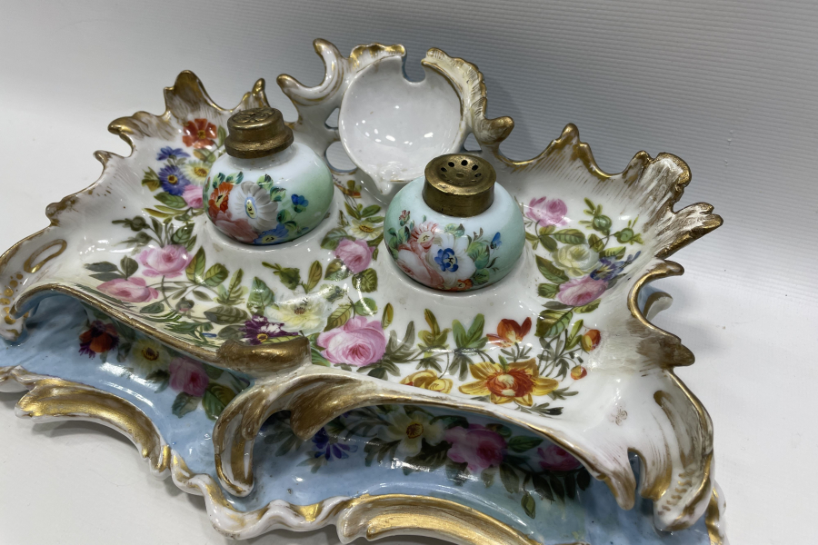 OSMANLI DÖNEMİ ÇOK NADİR TAMAMI EL BOYAMA BÜYÜK BOY HOKKA