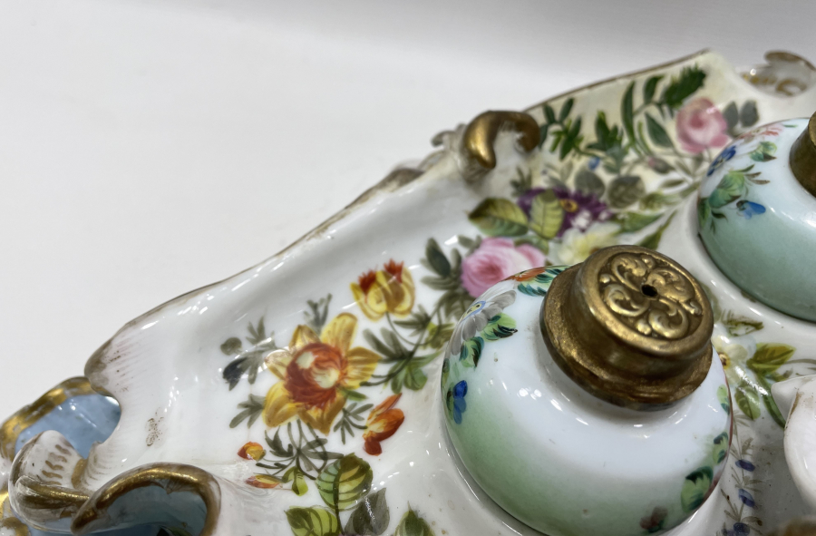 OSMANLI DÖNEMİ ÇOK NADİR TAMAMI EL BOYAMA BÜYÜK BOY HOKKA