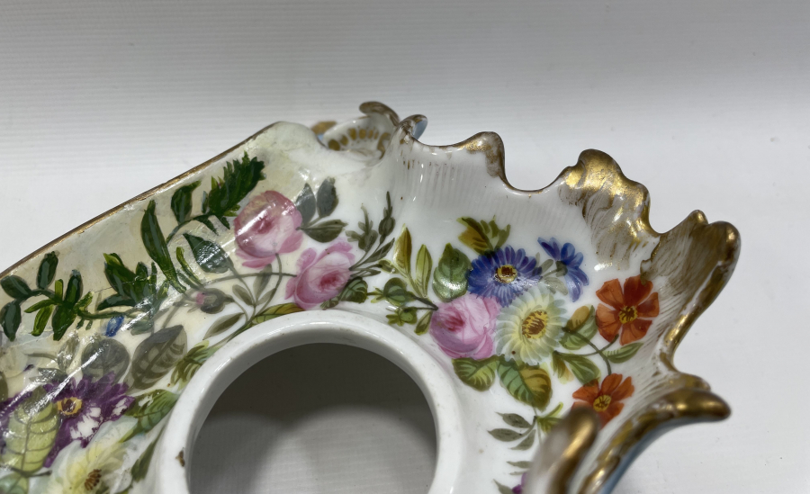 OSMANLI DÖNEMİ ÇOK NADİR TAMAMI EL BOYAMA BÜYÜK BOY HOKKA