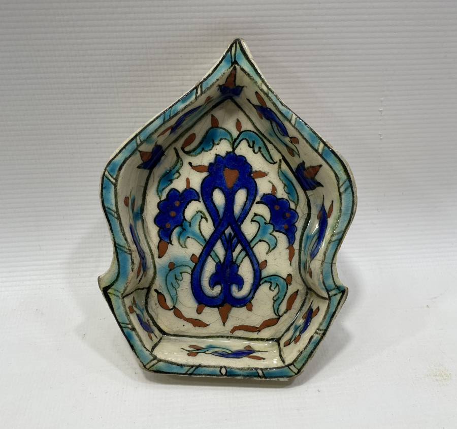 OSMANLI DÖNEMİ KUBBE FORMUNDA NADİR KÜTAHYA İŞİ İFTARİYELİK