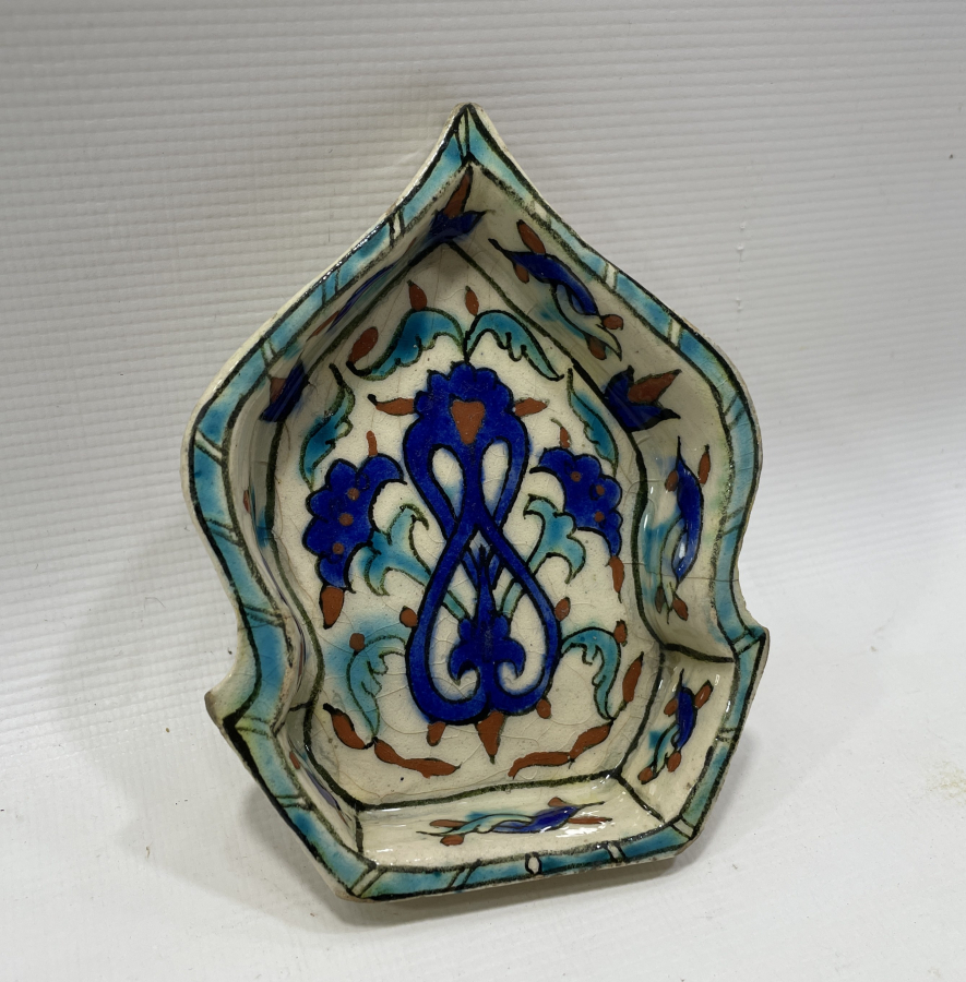 OSMANLI DÖNEMİ KUBBE FORMUNDA NADİR KÜTAHYA İŞİ İFTARİYELİK