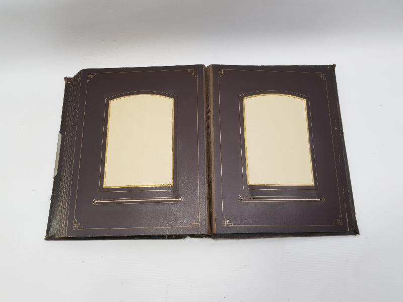 OSMANLI DÖNEMİ LEVANTEN İŞİ ALTIN YALDIZLI AİLE FOTOĞRAF ALBÜMÜ