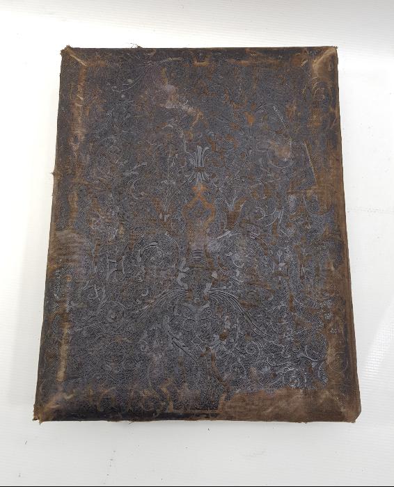 OSMANLI DÖNEMİ LEVANTEN İŞİ ALTIN YALDIZLI AİLE FOTOĞRAF ALBÜMÜ