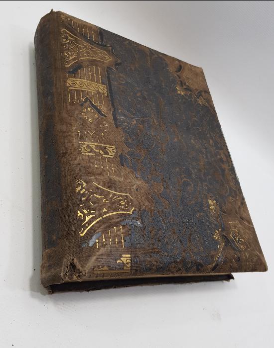 OSMANLI DÖNEMİ LEVANTEN İŞİ ALTIN YALDIZLI AİLE FOTOĞRAF ALBÜMÜ